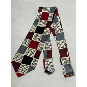 Emilio Pucci Mens Formal Business Silk Tie Necktie Multi Plaid Check